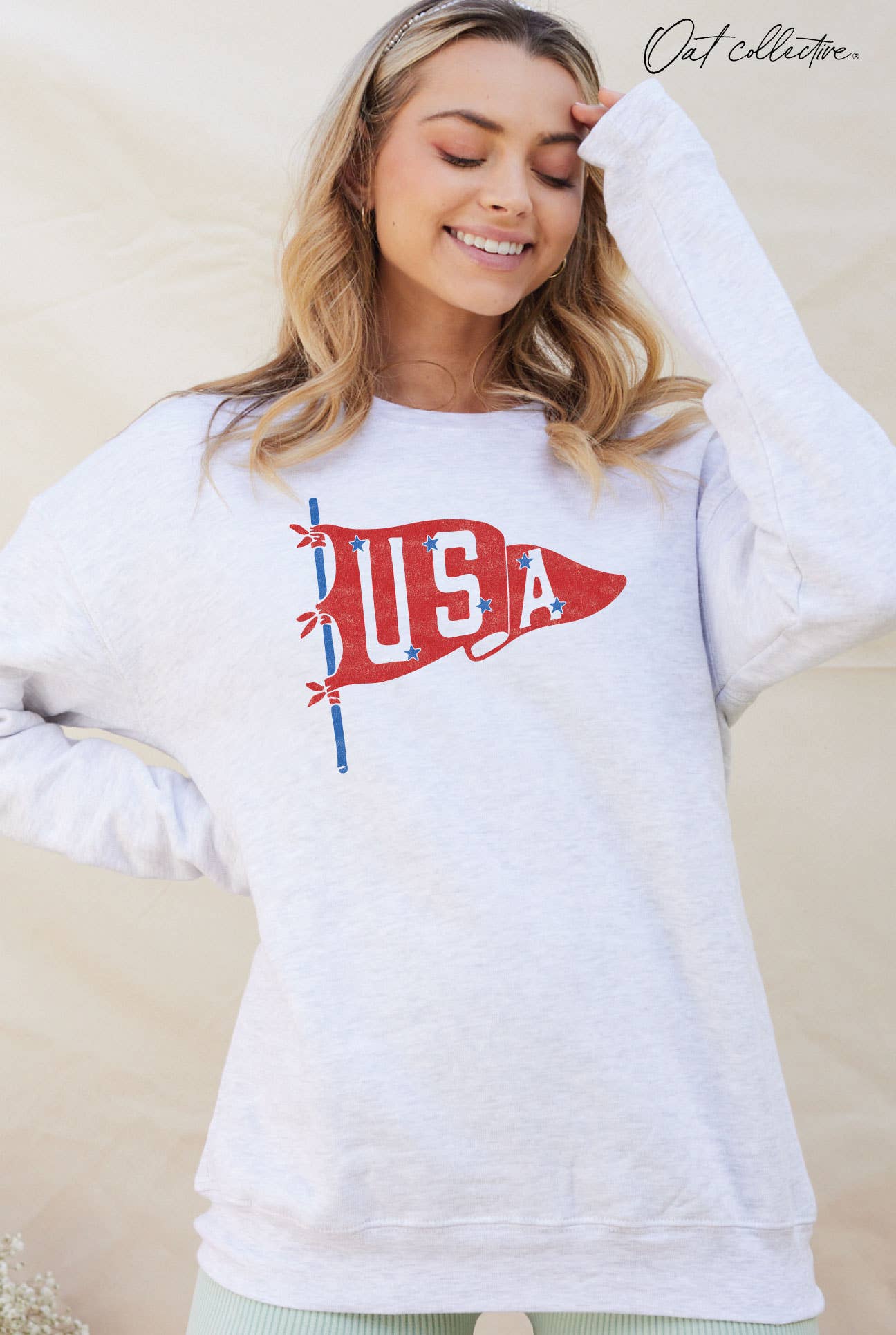 USA PENNANT Graphic Sweatshirt