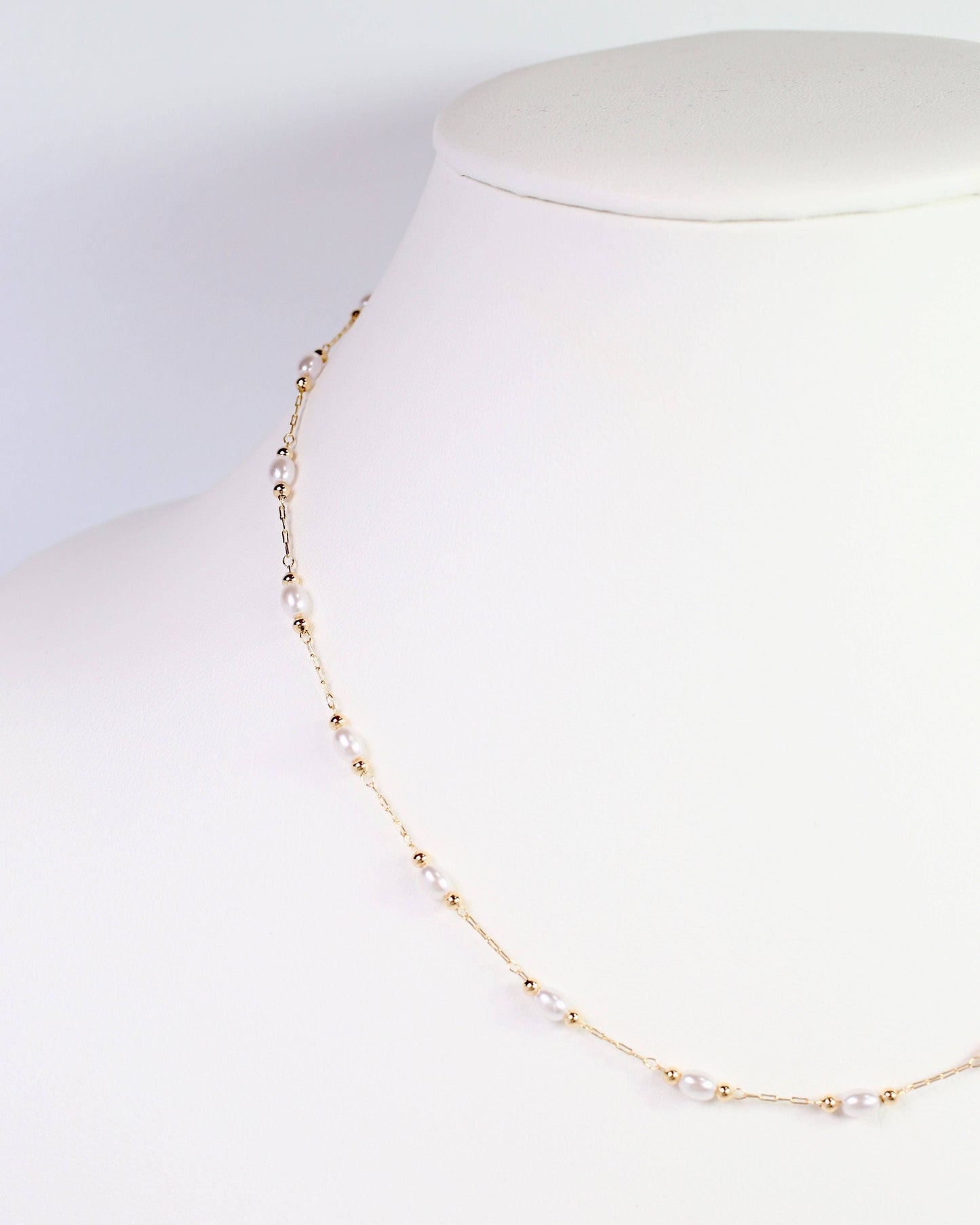 Pierre Pearl Necklace Gold