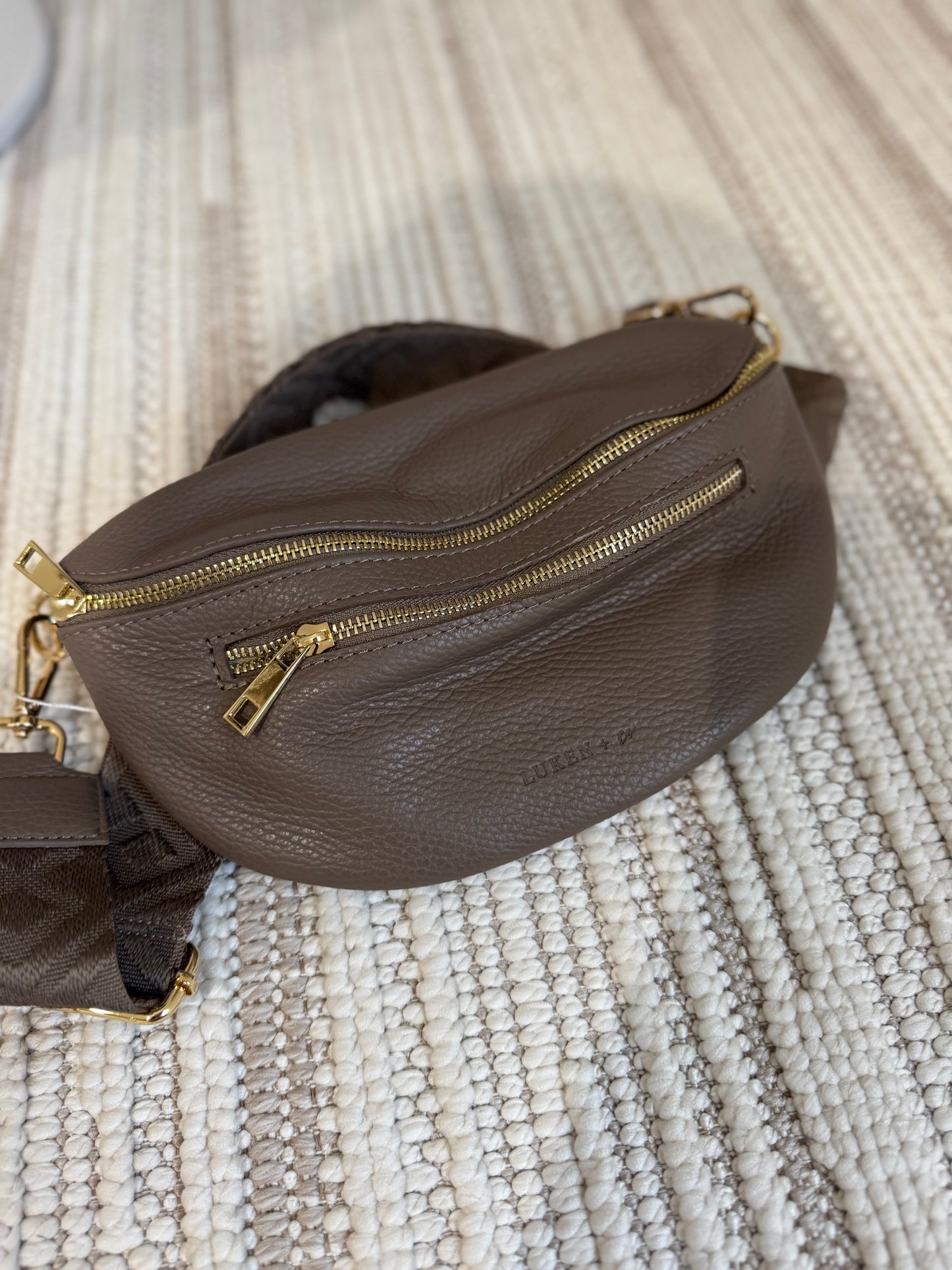 The Roma Crossbody Bag-TAUPE