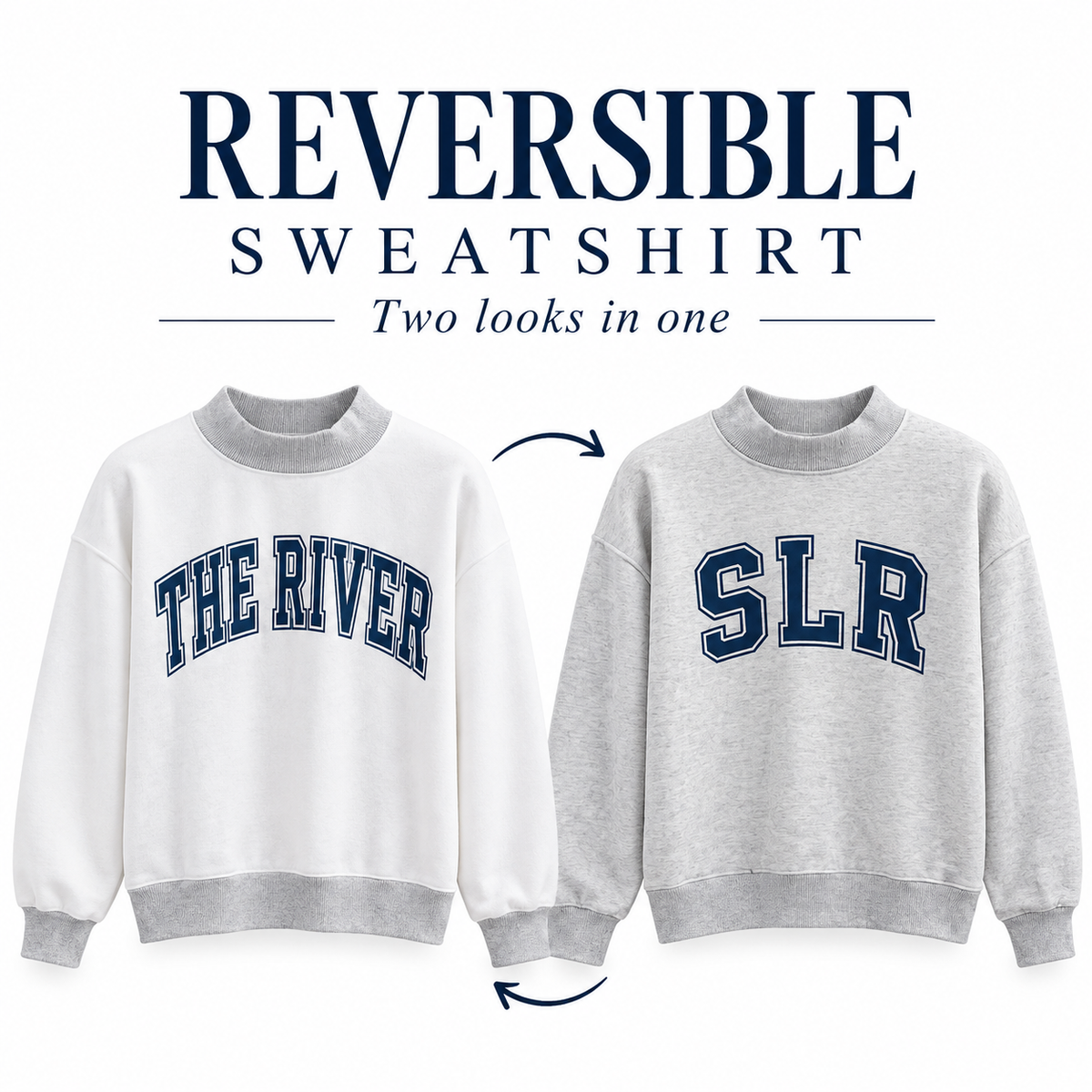 Reversible sweatshirt