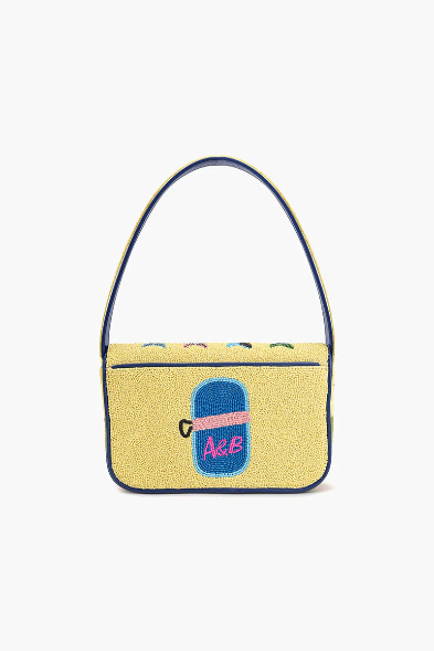 Fish Tail Beaded Shoulder Bag