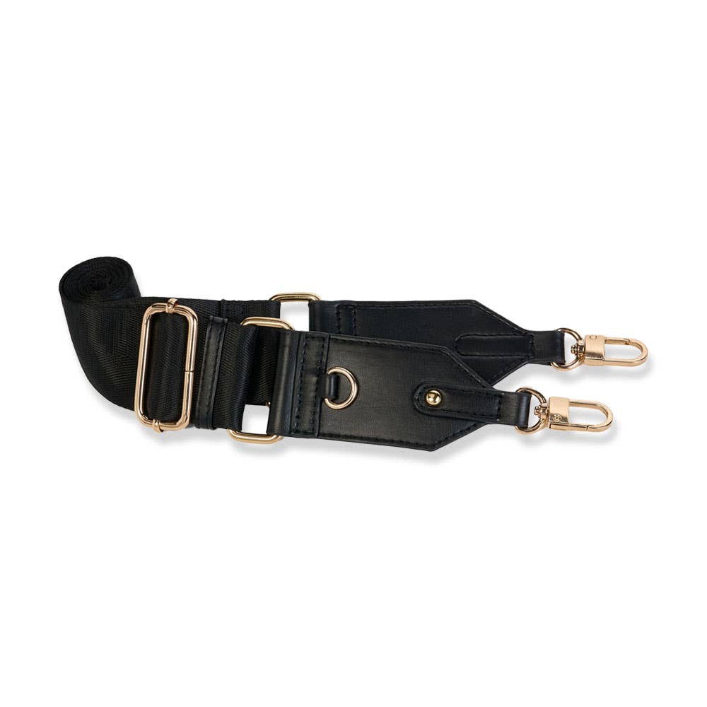 Black Vegan Leather HydroBag® with Strap Bundle