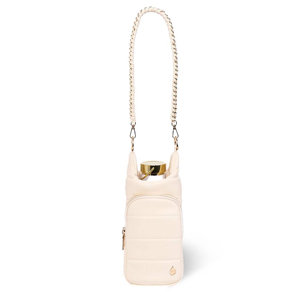 Ivory Vegan Leather HydroBag® with Strap Bundle