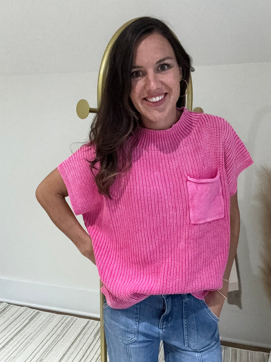 Short Sleeve Knitted Top
