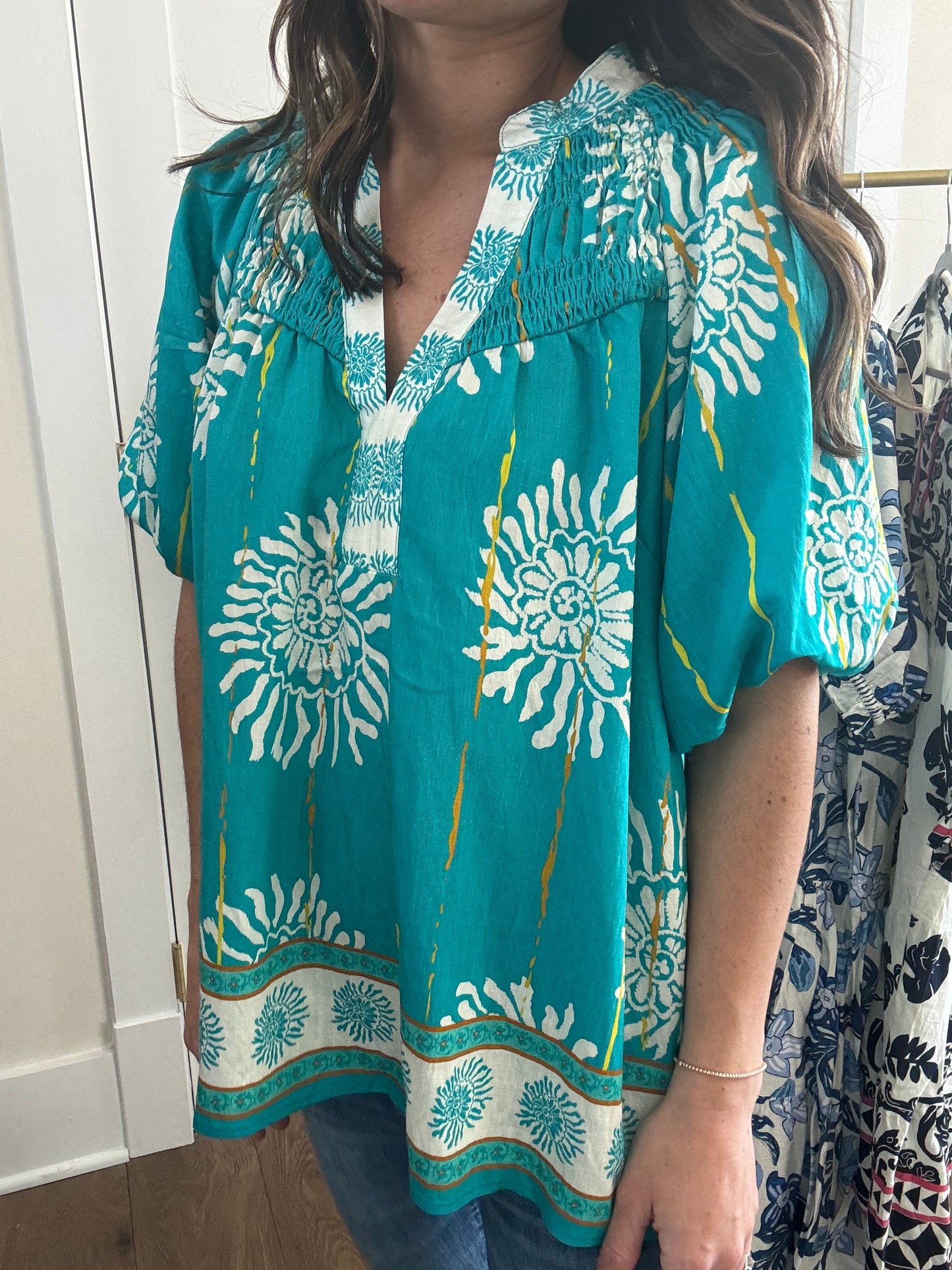Turquoise Top