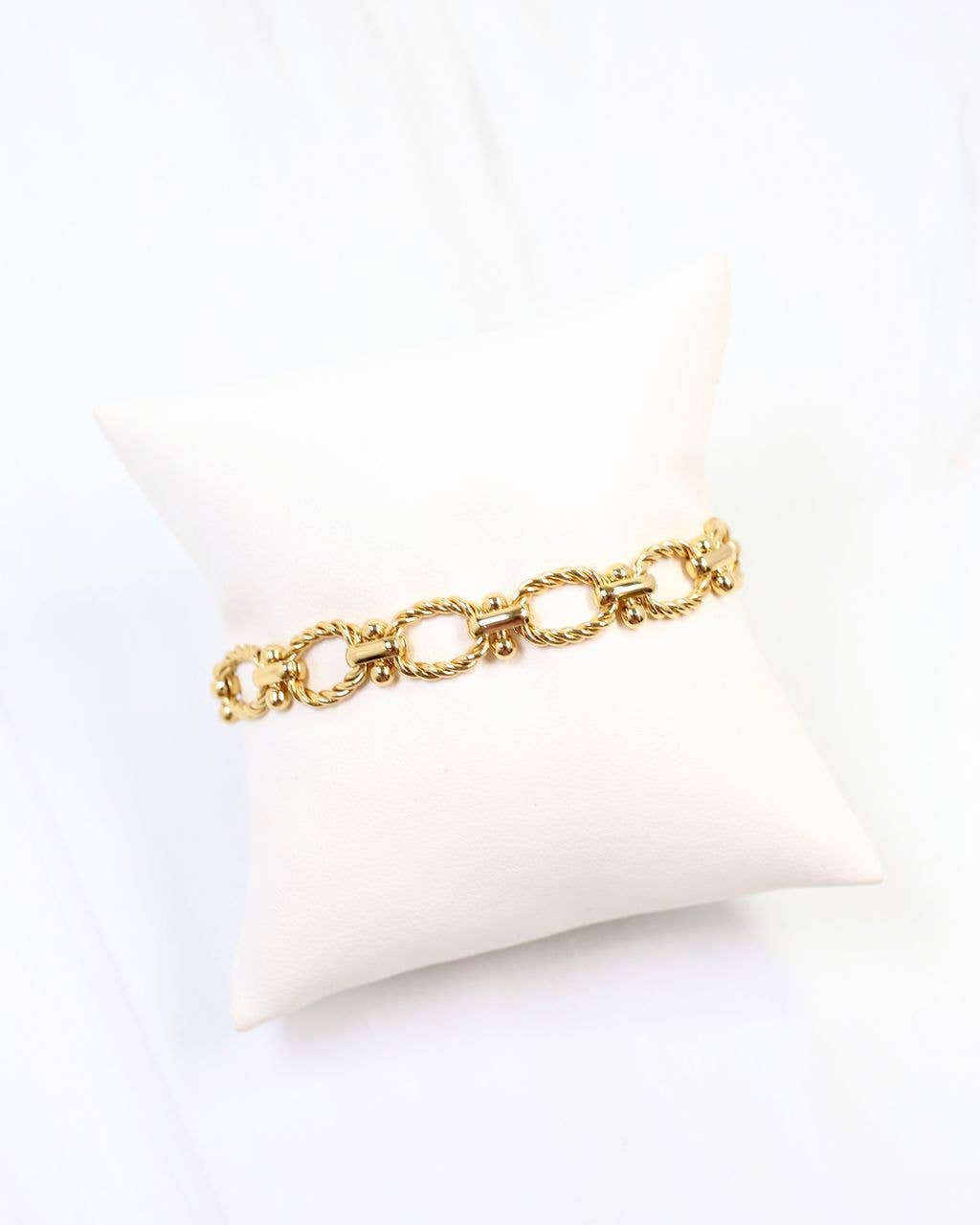 Kingston Twisted Link Bracelet WP Gold