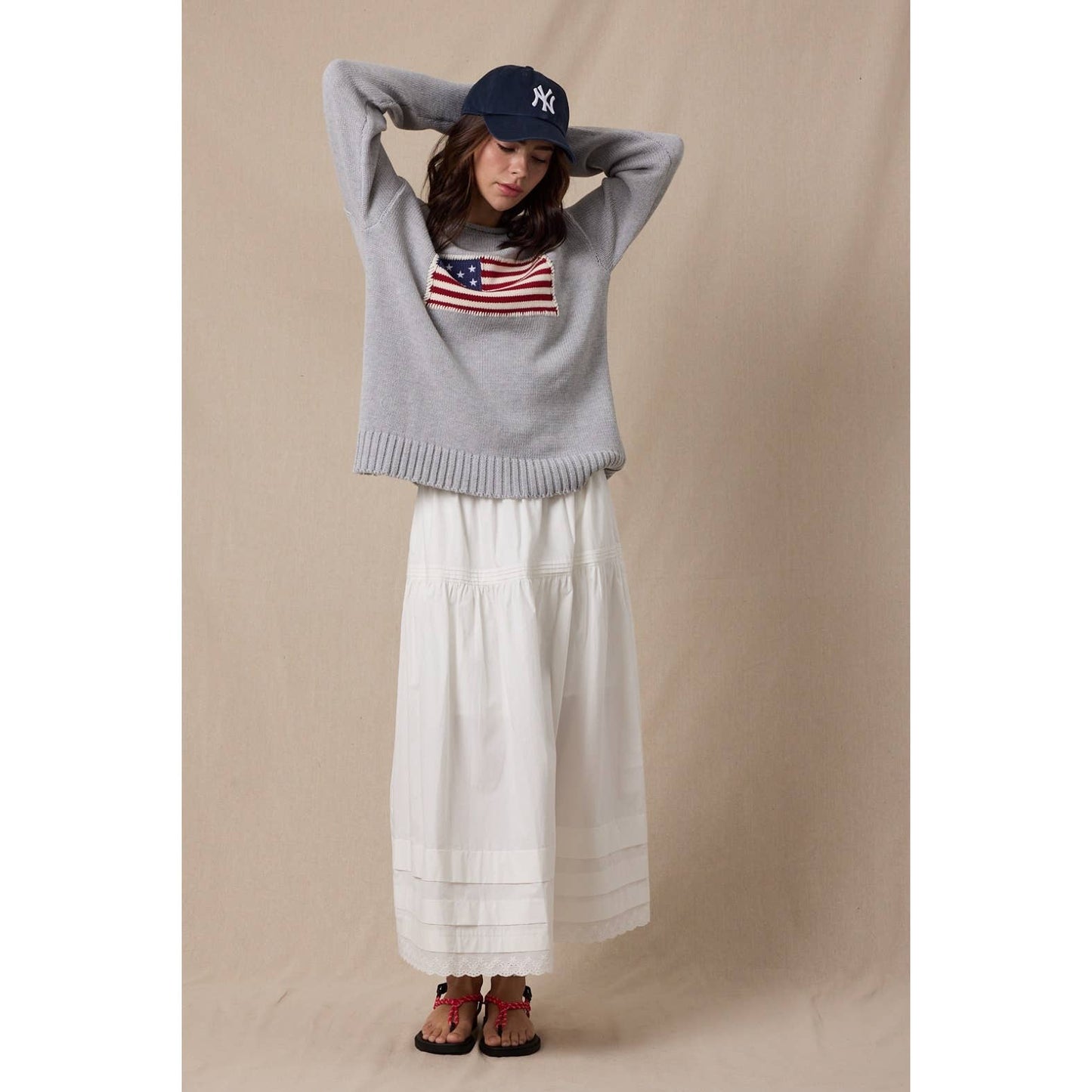 'AMERICAN FLAG' SWEATER / WL25-11414