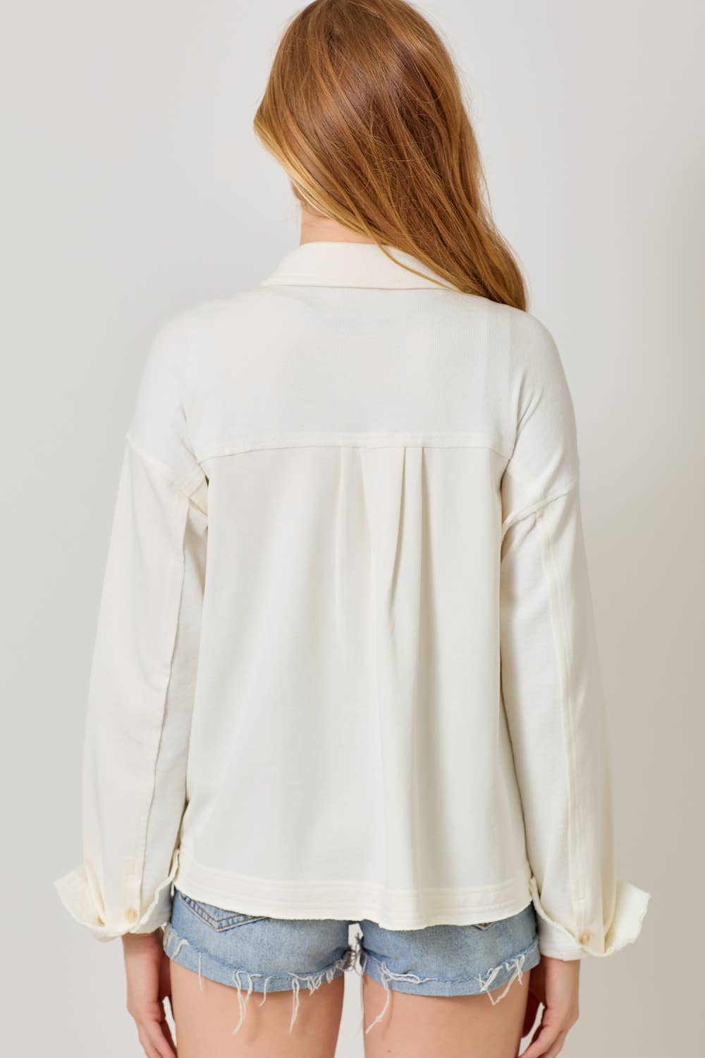 Washed Terry Shacket