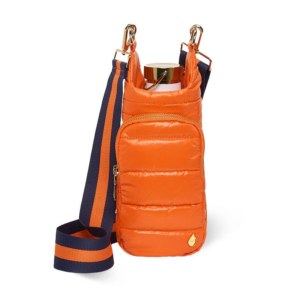 Clementine Orange Matte HydroBag®  with Navy/Orange