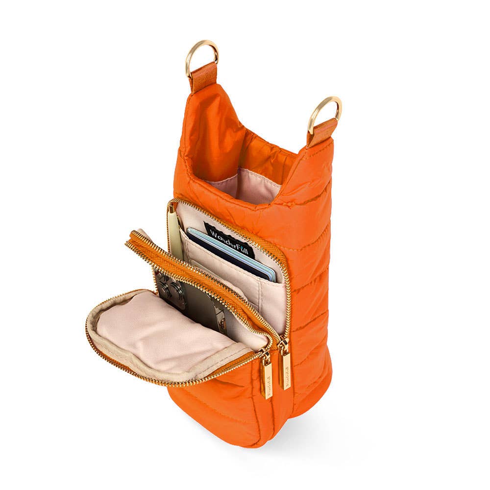 Clementine Orange Matte HydroBag®  with Navy/Orange