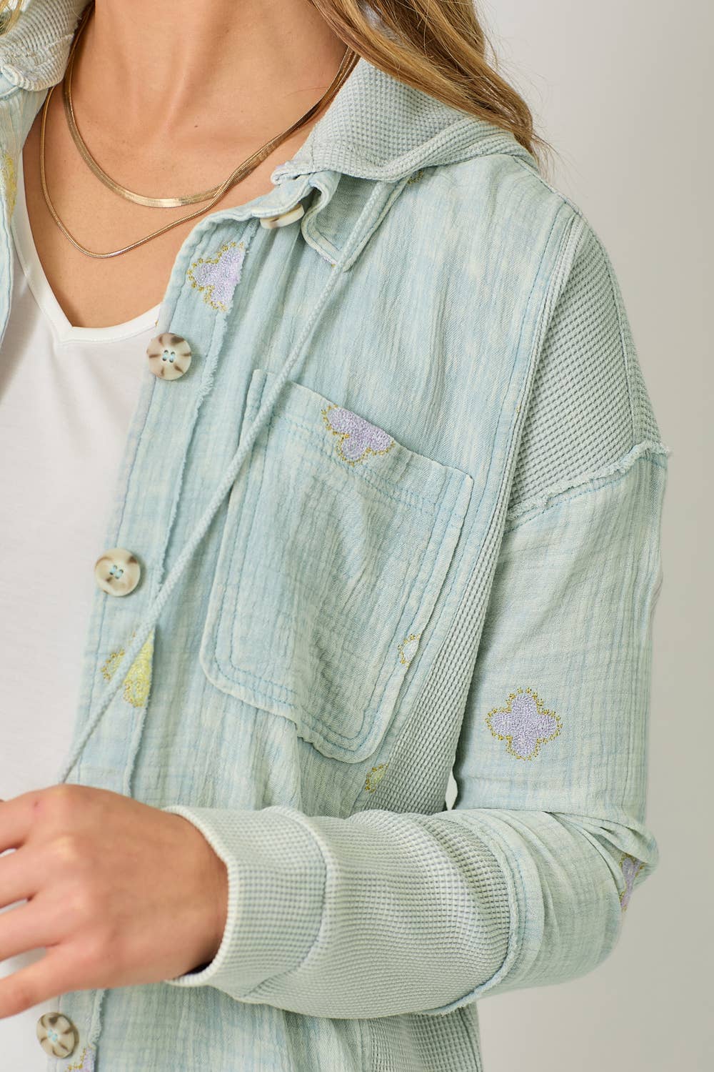 Thermal Contrast Hoodie Jacket