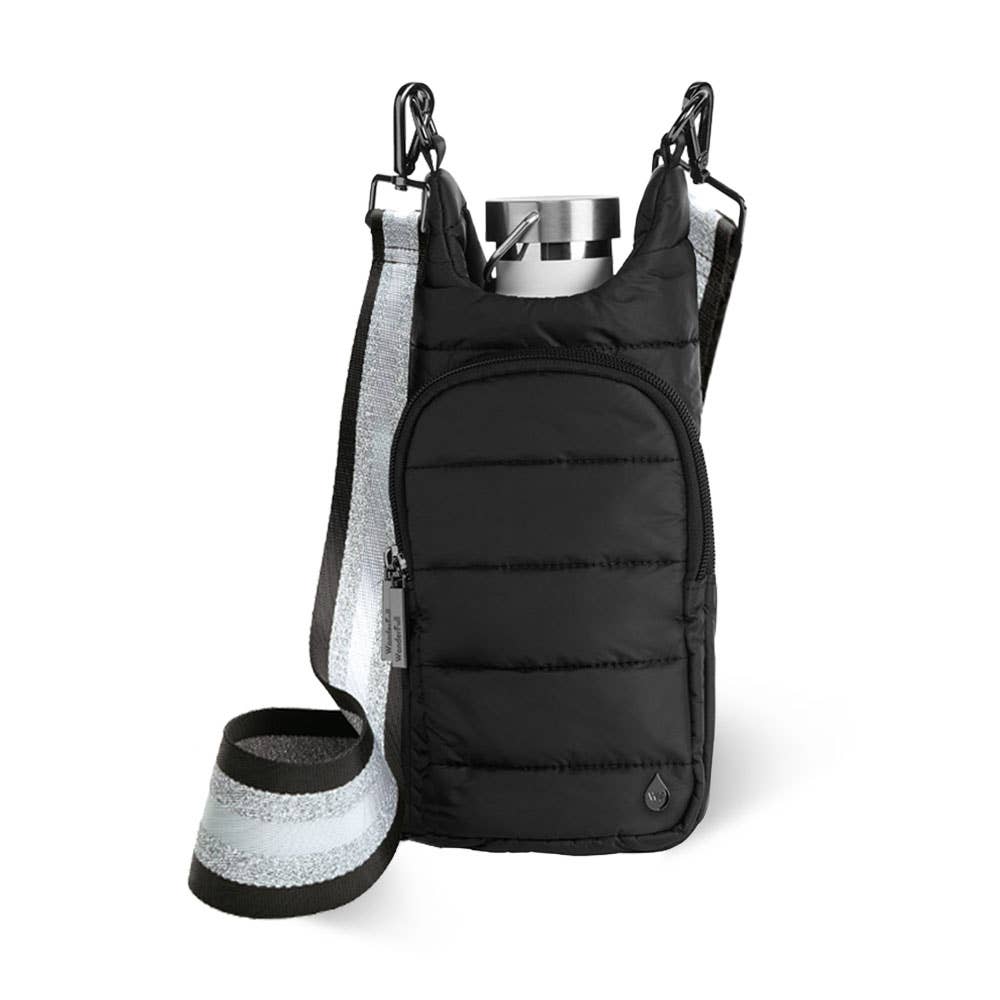 Black Matte HydroBag®  with Silver Strap