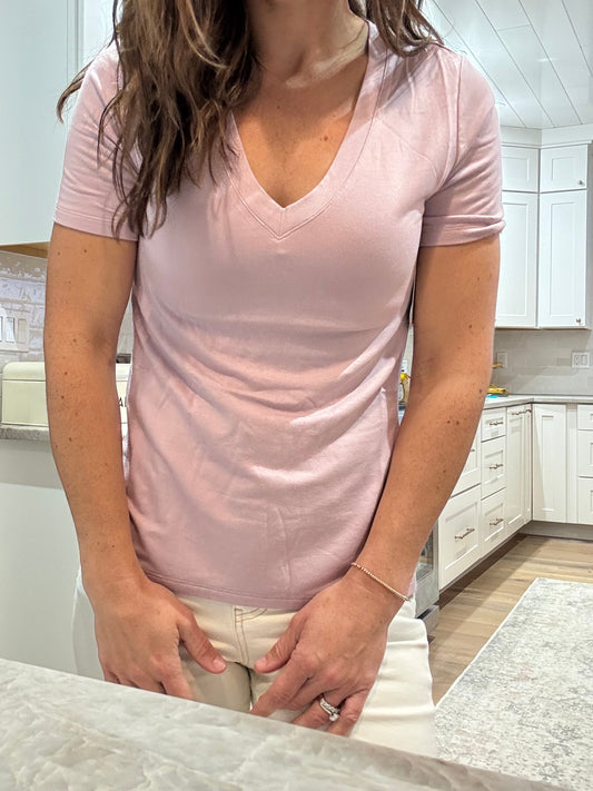 Short Sleeve V-Neck