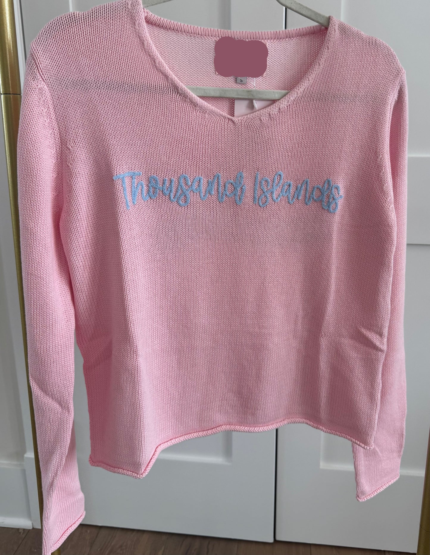 Thousand Islands Sweater- Pink