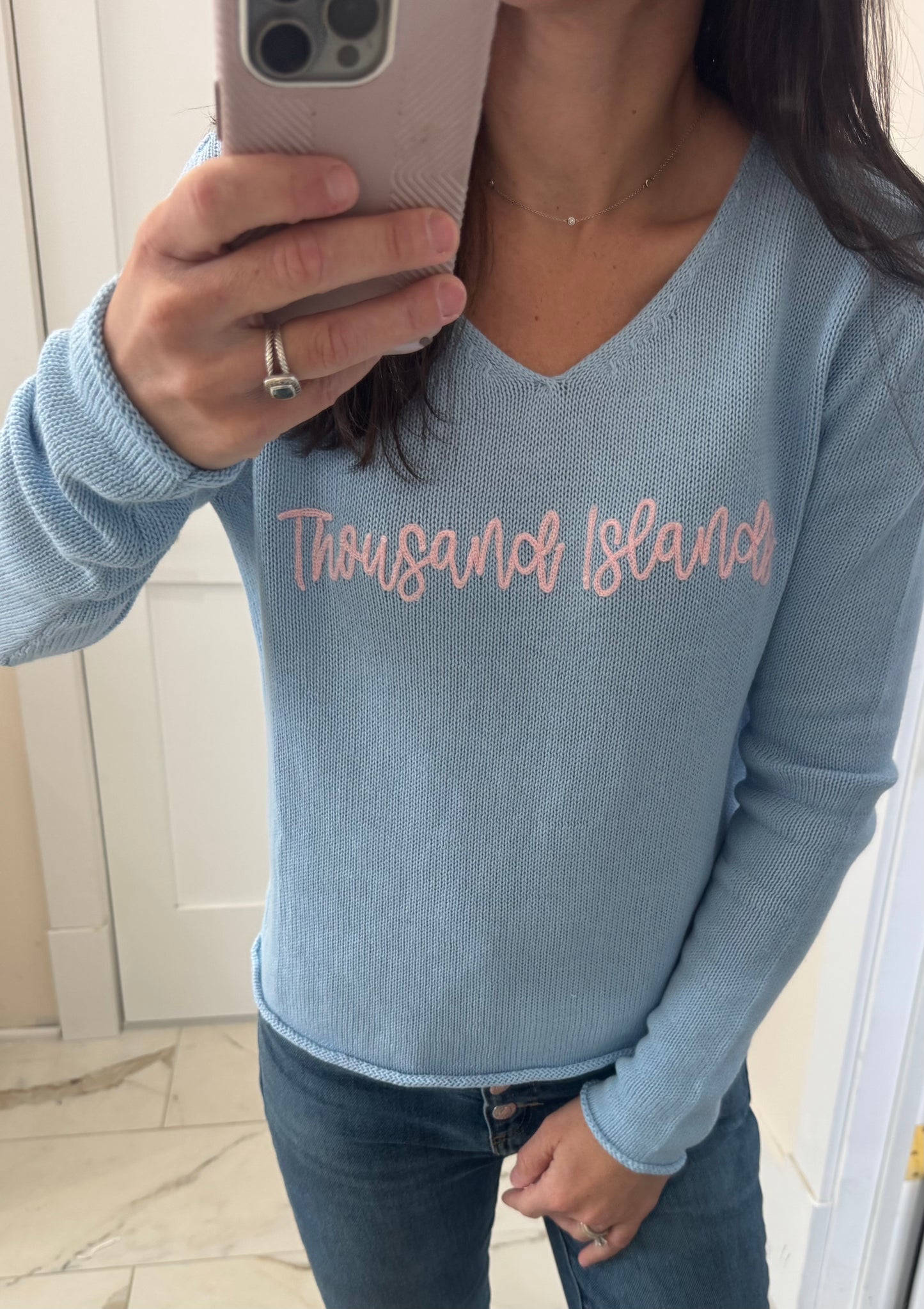 Thousand Islands Sweater- Blue