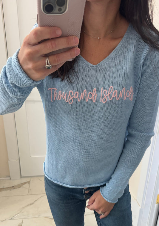 Thousand Islands Sweater- Blue