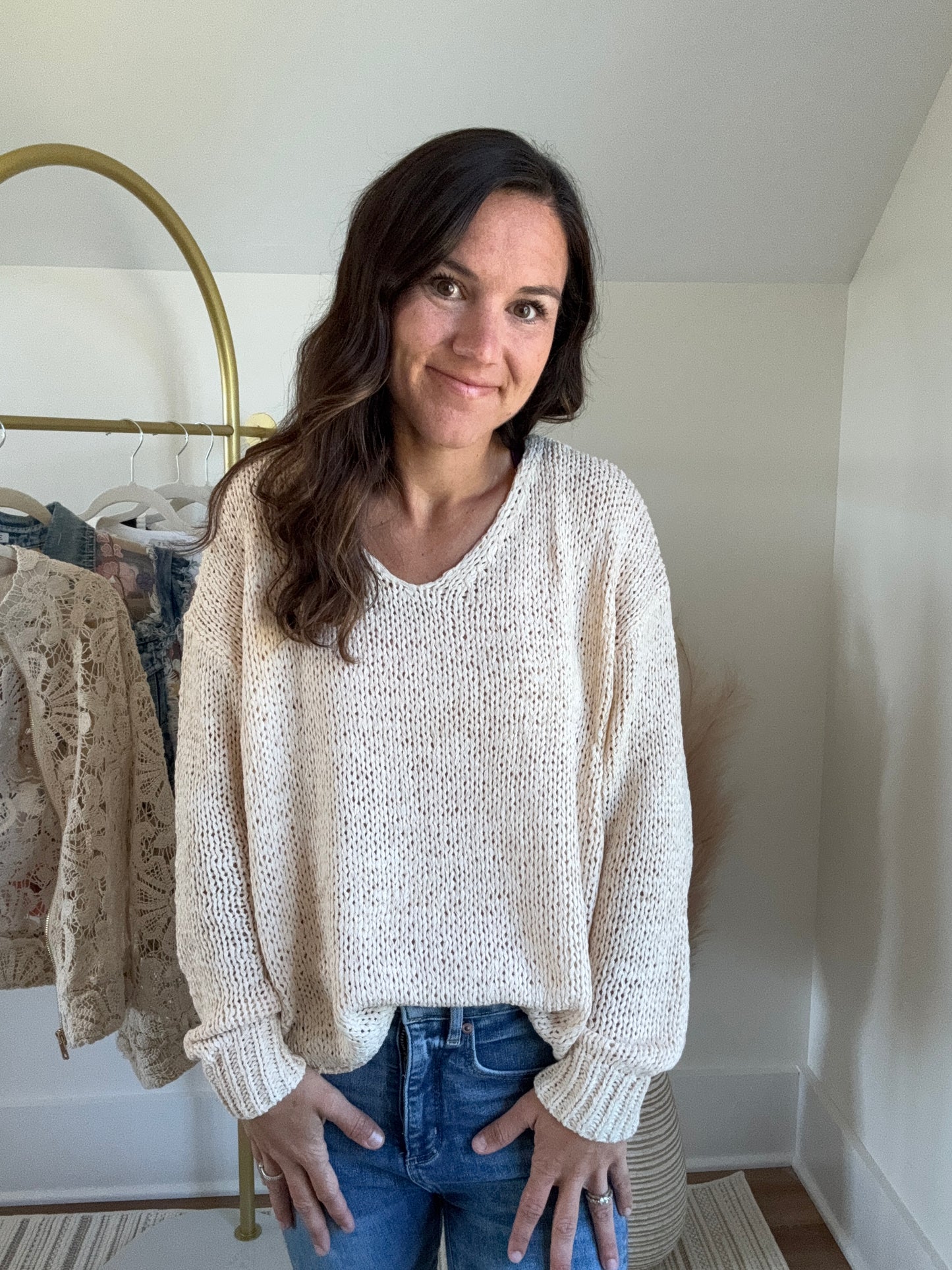 Tape Yarn Sweater