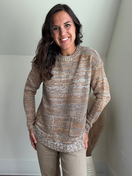 Sweater With Removable Scarf