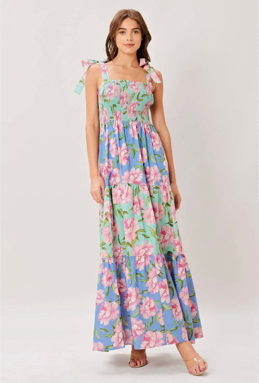 Printed Woven Maxi Dress- Floral