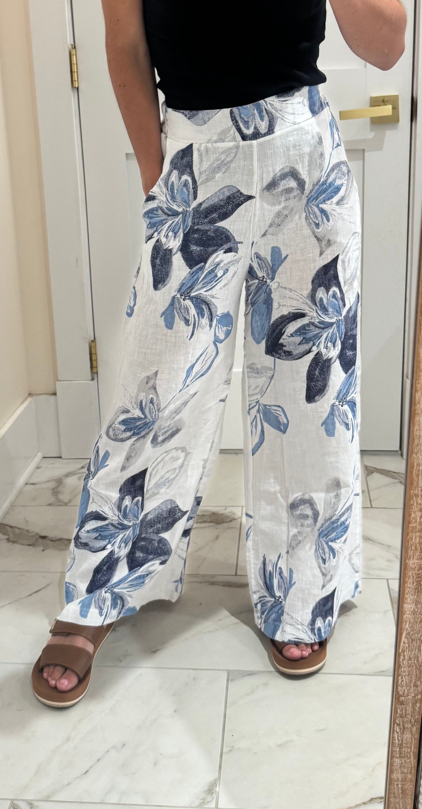 Floral Print Palazzo Pants