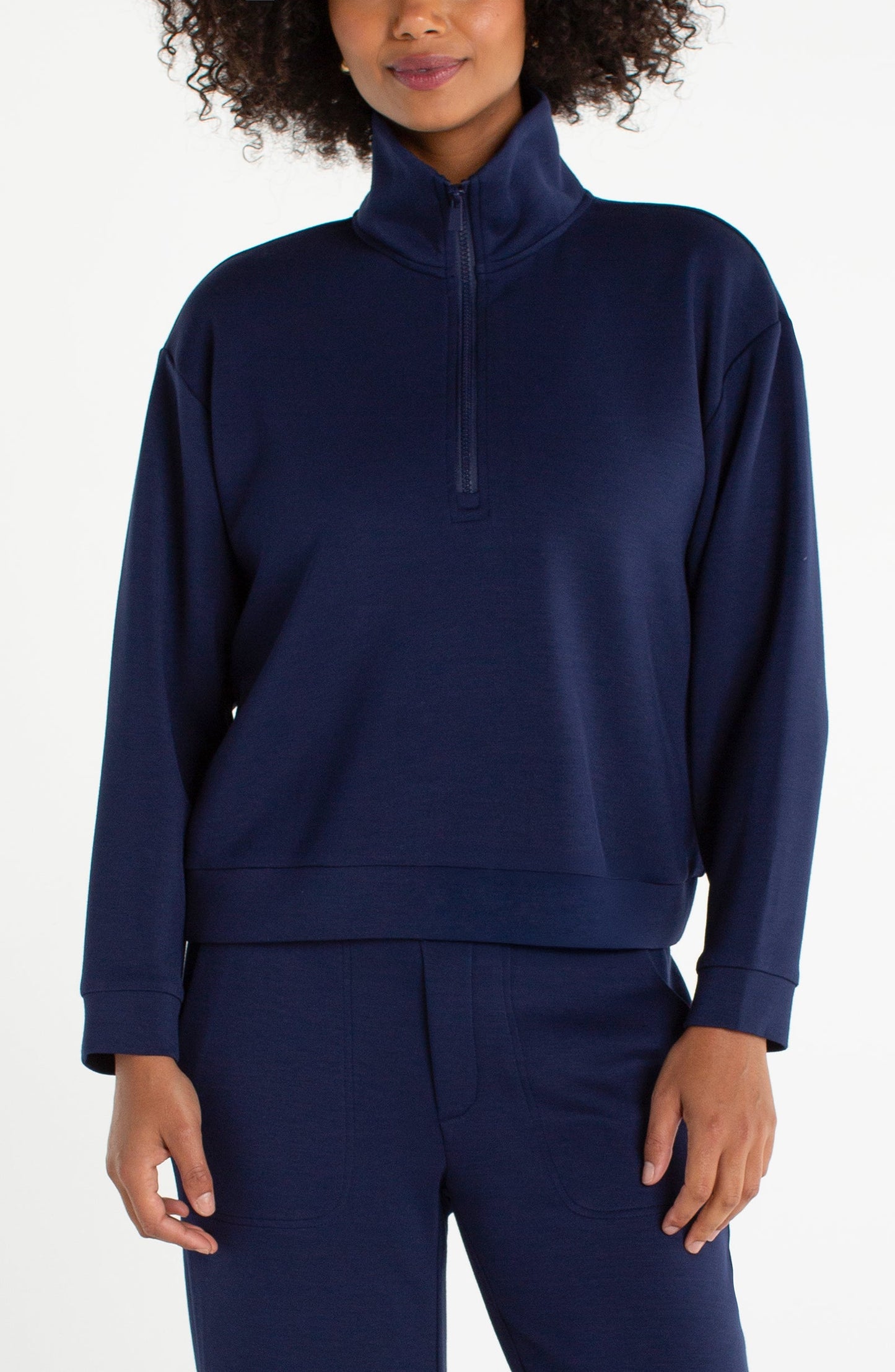 Half Zip Popover Top