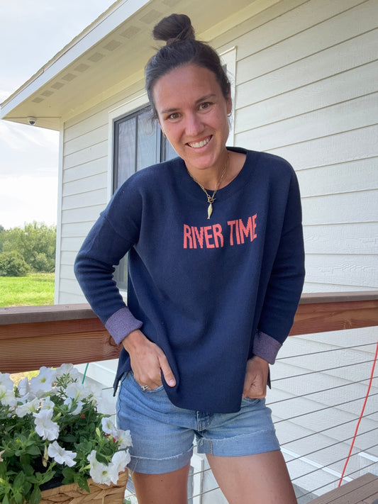 Relaxed Sweater- River Time