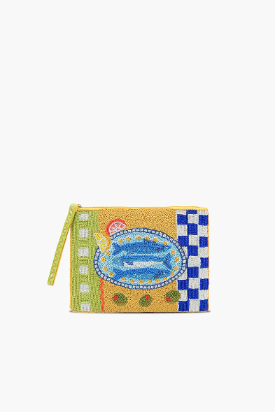 Mediterranean Sardine Wristlet Clutch