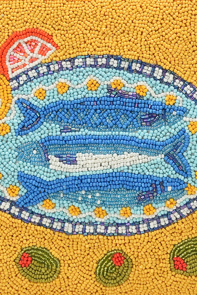 Mediterranean Sardine Wristlet Clutch