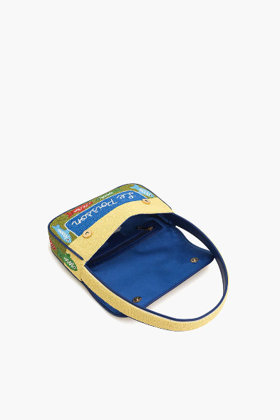 Fish Tail Beaded Shoulder Bag