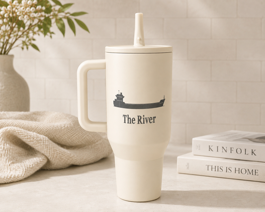 Hydrojug engraved bottle- cream