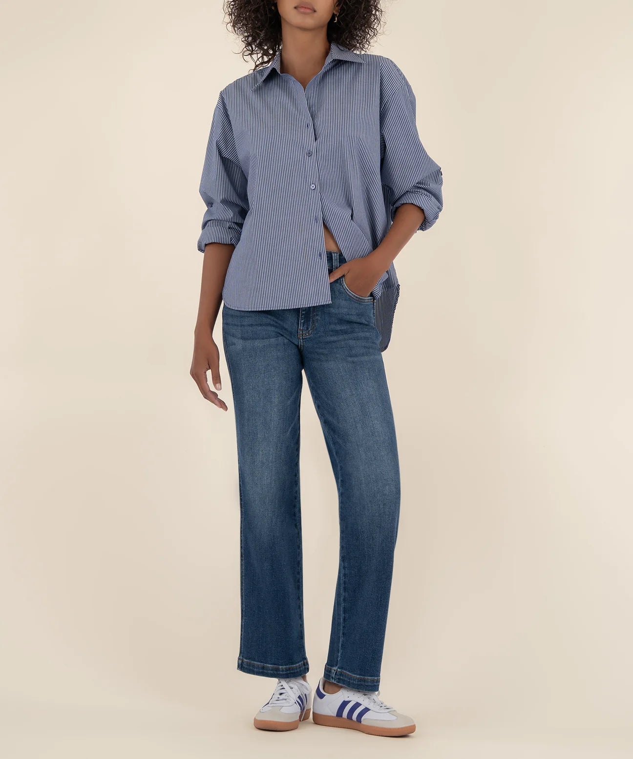 Patti High Rise Straight Leg Pant