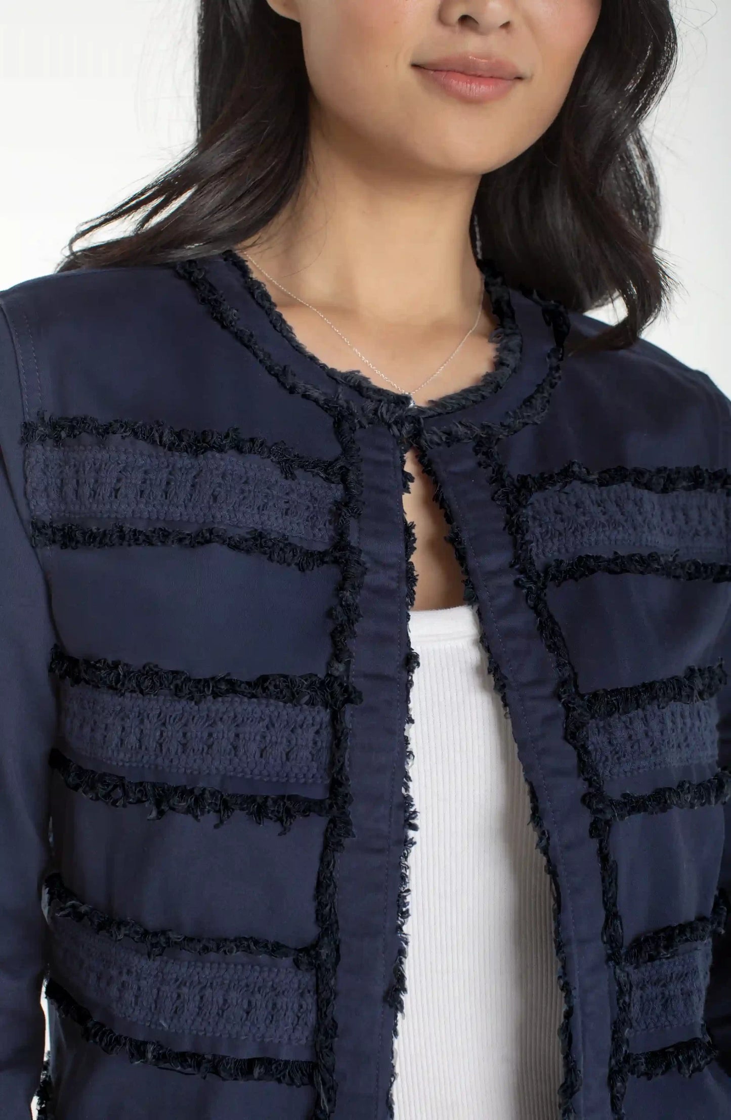 Collarless Jacket