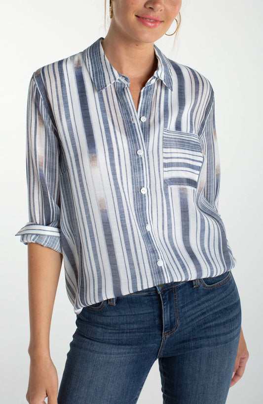 Stripe Button Up