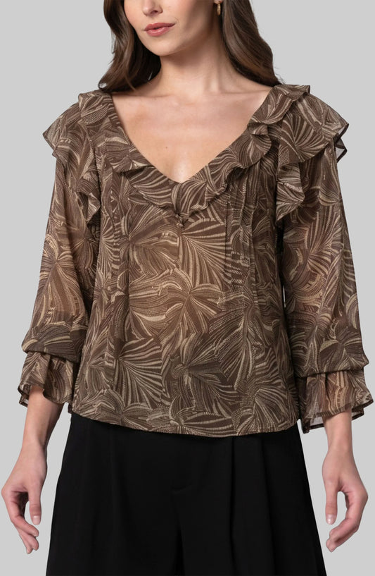 Long Sleeve Ruffle