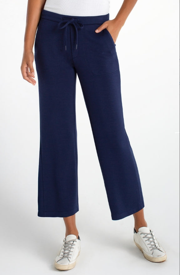 Pull on Crop Pant- Wide Leg