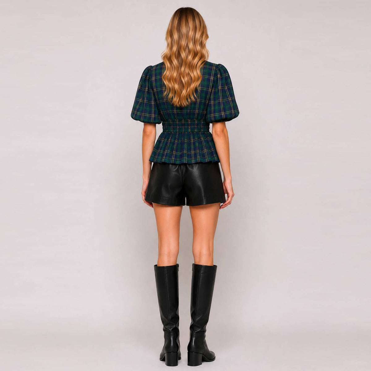 Highland Plaid Wrap Skort