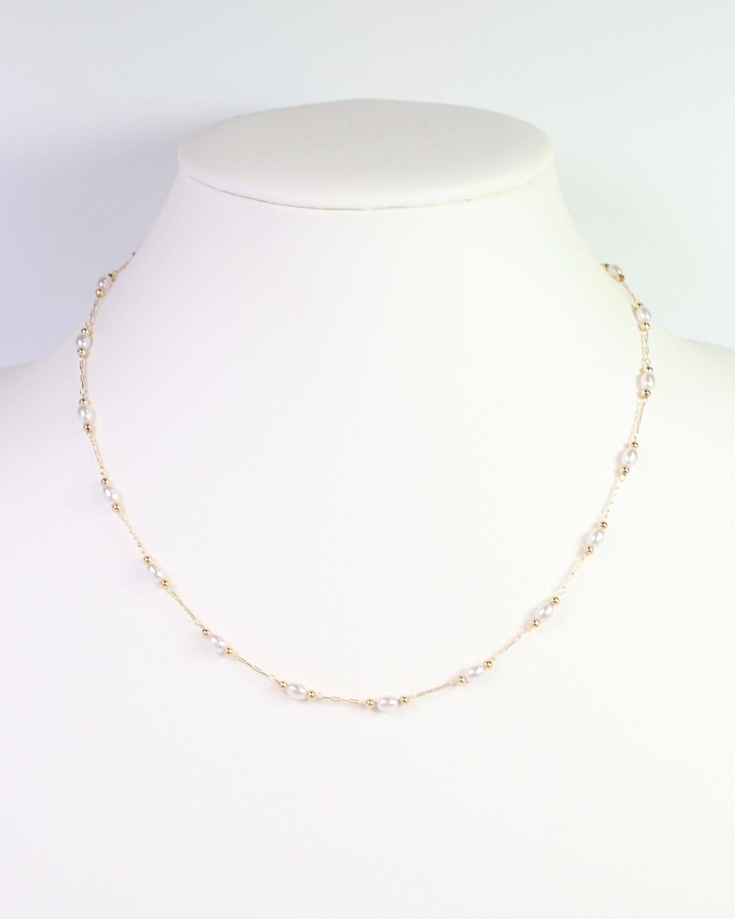 Pierre Pearl Necklace Gold
