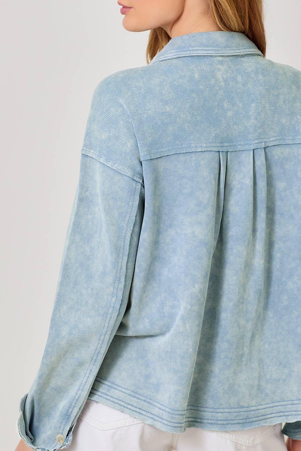 Washed Terry Shacket