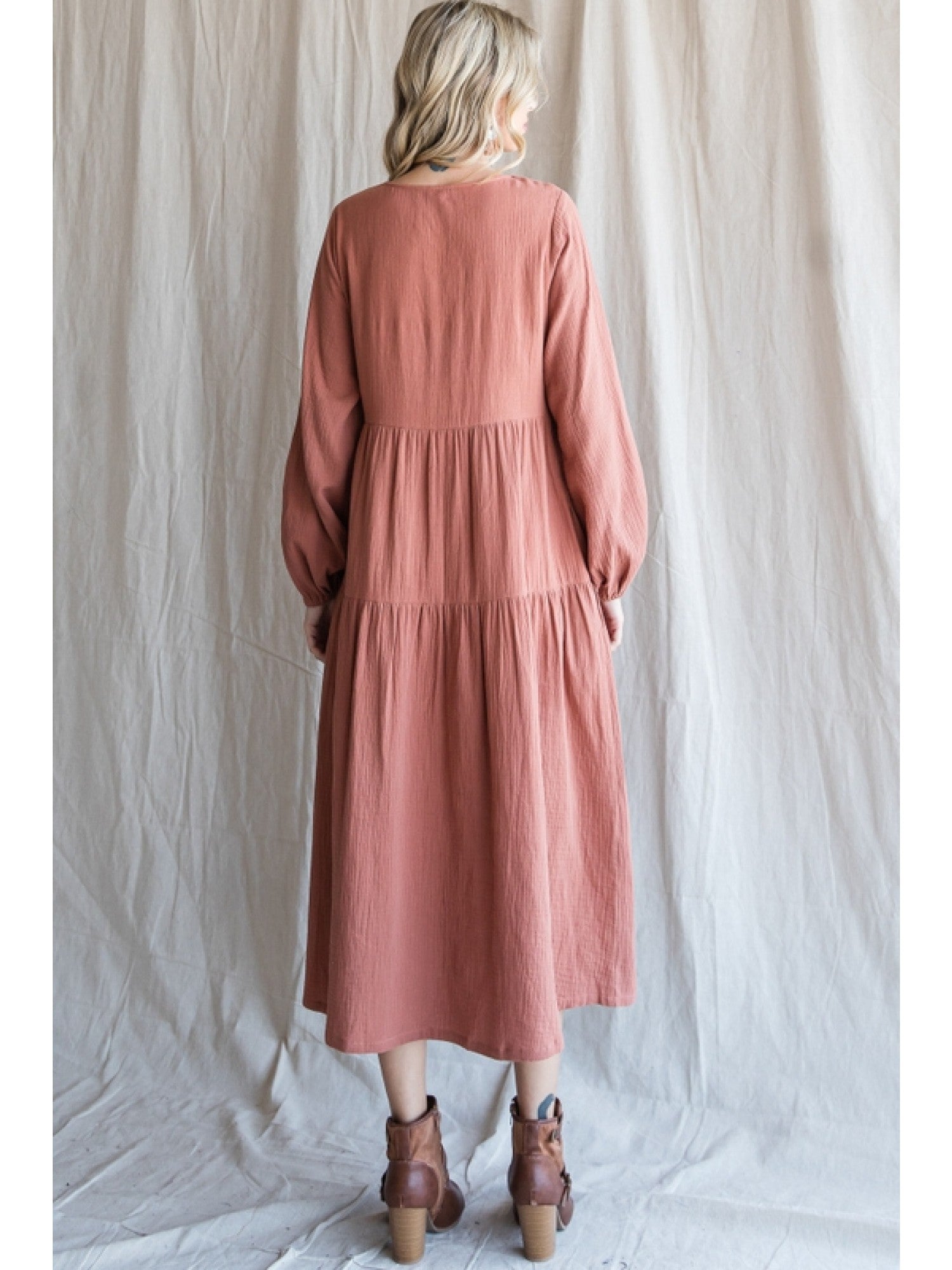 Tiered Midi Dress